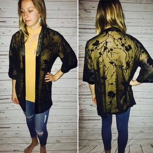 ✨NEW Black Sheer Cardigan✨